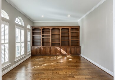 Home office with built-ins just off foyer to the left!