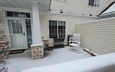 front patio overlooking corner lot