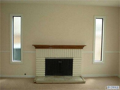 Brick Fireplace in Livingroom