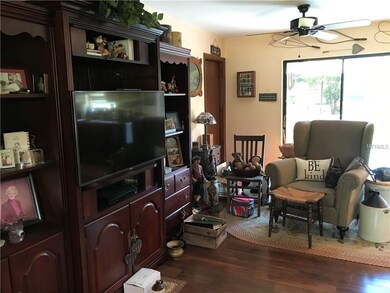 Great room with sliders to deck and back yard
