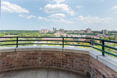 Balcony with a city view