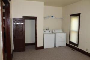 Bedroom with laundry