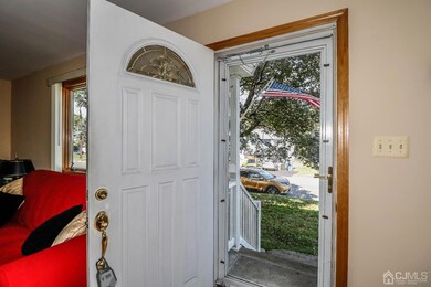Upgraded front door with leaded glass.