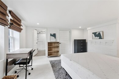 En suite bedroom situated off of the living room.