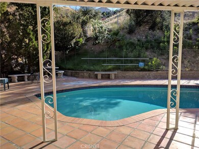 Facing out from Kitchen Sliding Doors.