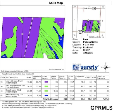 222.42 acres Desoto Ave, Missouri Valley, IA 51555 - photo 2
