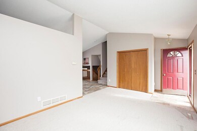Front room with new carpet