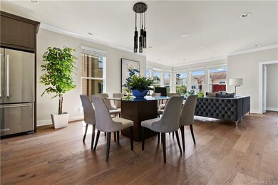 Example of open concept Kitchen, Dining and Living