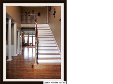 Foyer entrance with hardwoods.