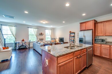 From the garage you walk into this bright and spacious kitchen!