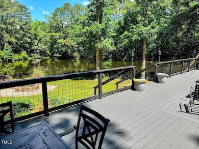 Deck view of pond.