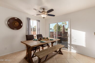 Plenty of room in dining area