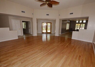 VIEW FROM LIVING ROOM FACING ENTRY
