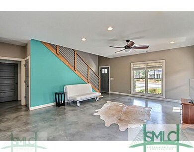 Den/Family/Great Room. Concrete floors and modern 