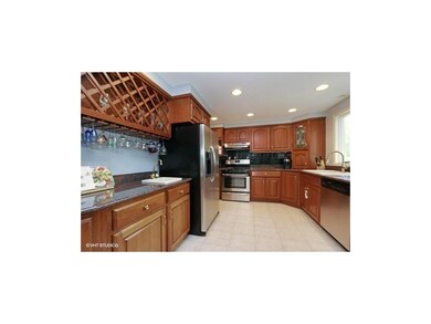 Kitchen - cherry cabinets, granite, SS