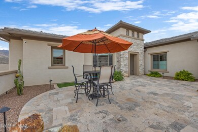 Front. Travertine stone