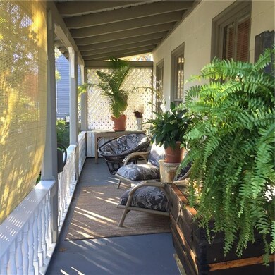 Wonderful front porch, south facing.