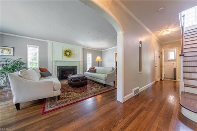 Center Hall and Living Room