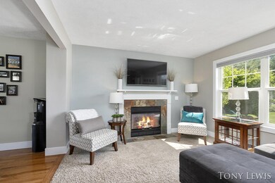 Great room with fireplace