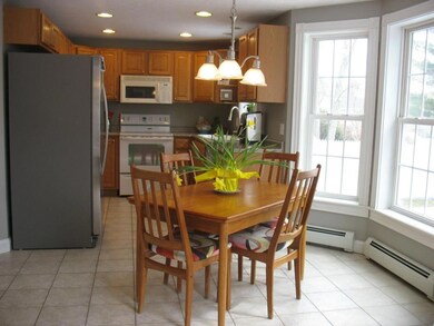 Tile floors in the kitchen/dining...
