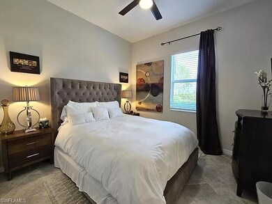 Bedroom featuring a ceiling fan