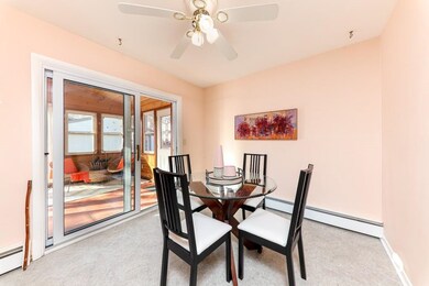 Dinette open to sun room.