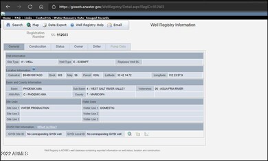 Well Registry Number