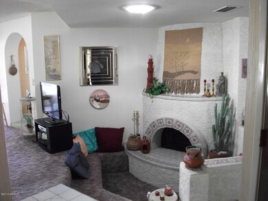 Conversation Area Facing Kiva Fireplace