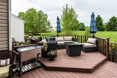 Two-tier deck off the breakfast nook.  Sellers are working on deck railing, weather permitting!