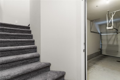 Stairs with concrete floors