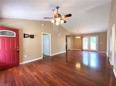 Living room and dining area
