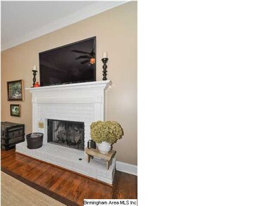 Fireplace with gas logs in Living Room
