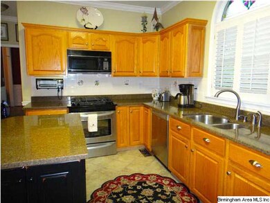 Beautiful gas stove range with built-in microwave.