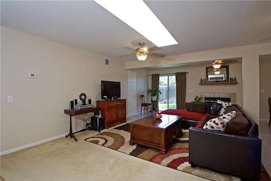 Open and spacious family room area.