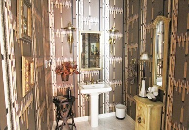 Powder room just off the entry