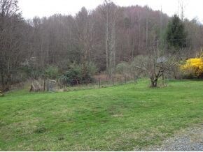 Fenced garden area