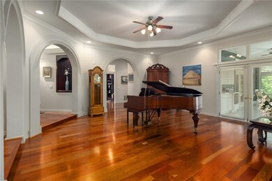 Gleaming Cherry Floors highlight Great Room off En