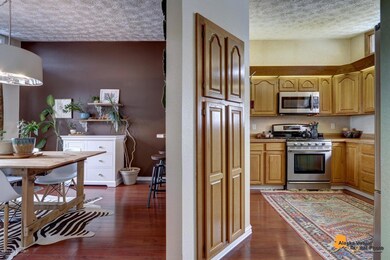 Open kitchen and dining room