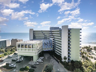 View of building exterior with a water view