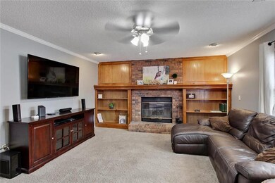 Family Room with built-ins