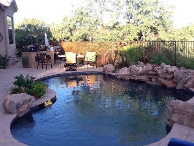 Pebble sheen pool with baja shelf