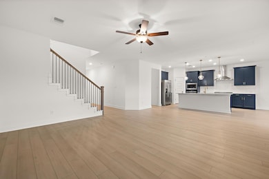 Unfurnished living room featuring recessed lighti