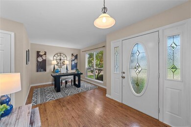 Light & bright entry.