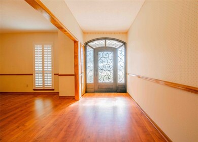 Entry way with two entry closets.