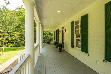 Porch with a lawn
