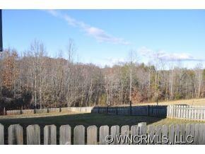 View from deck and fenced yard