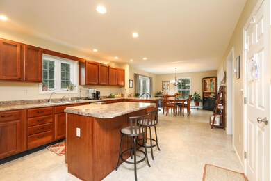 Kitchen with island and peninsula