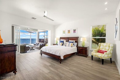 The ground floor Master Suite with sliding doors t