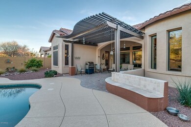 Custom built-in seating with travertine