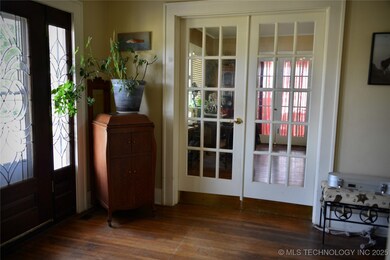 French Doors into Living Area
